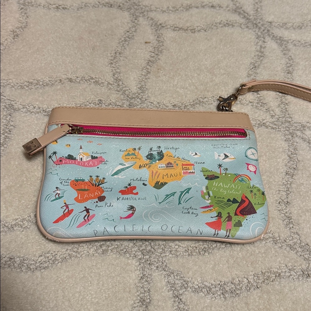 Spartina 449 Hawaiian Islands Zip Wristlet - Oh So Witty - Picture 4 of 4